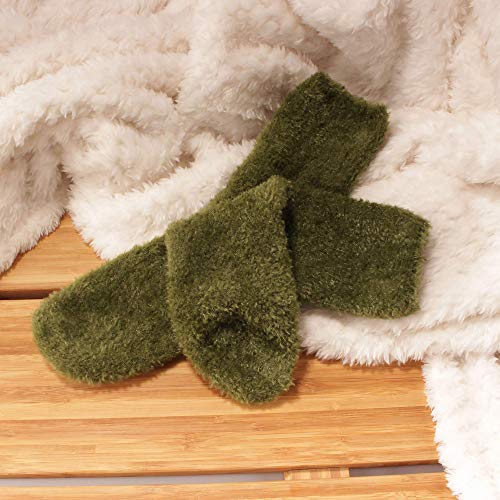 Image of BambooMN Women's Super Soft and Cozy Feather Light Fuzzy Socks - Multiple Color Options - Two Sizes - Value Packs