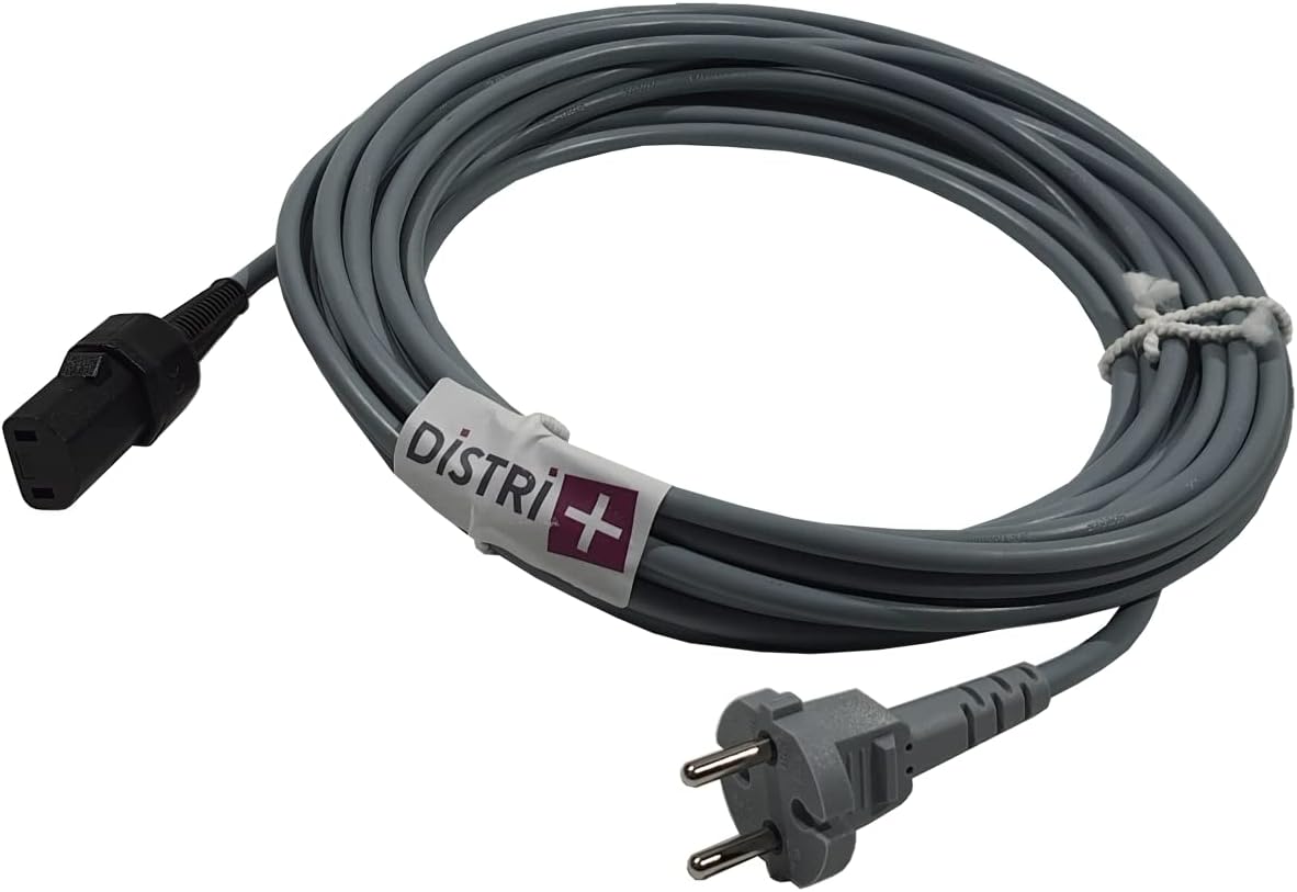 DISTRI+ - Cable para aspiradoras Nilfisk/Alto GM80, GM90, GM100, GS80, VP300, Saltix 10, Sprint, VP600 - Soremap S12 - Tennant V6.