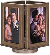 PRETYZOOM Cadre Photo Rotatif à 360 Degrés Pour Décoration D