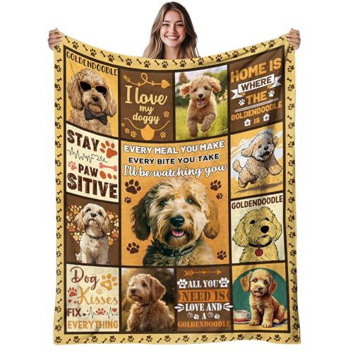 REETOOK Dog Blanket for Dog Lovers, Warm Flannel Blanket Gift for Kids and Teens, Cozy Pet Blanket, Birthday Gift Blanket for Teens, for Couch or Bed, Holiday, 40x50