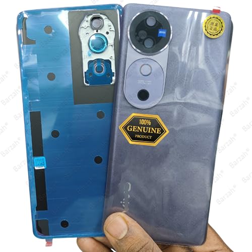 Image of Vivo V40 Back Panel Housing | V2348 Rear Back | Battery Door Body Panel Replacement Part with Camera Lens (Lotus Purple)
