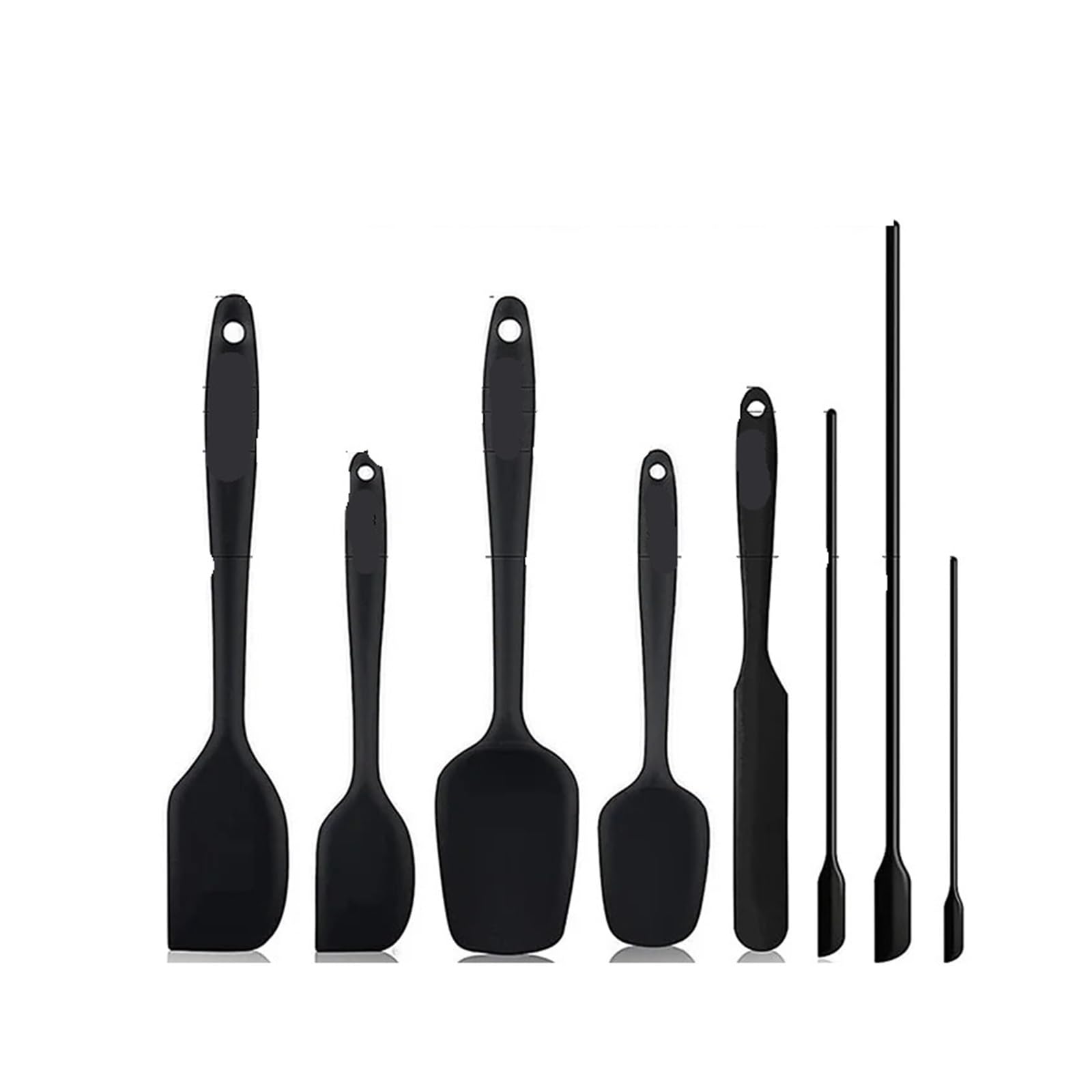 Antihaft-Butterkoch-Silikon-Spatel-Set, hitzebeständig, Küchenschaber, Spatel und Mini(2)