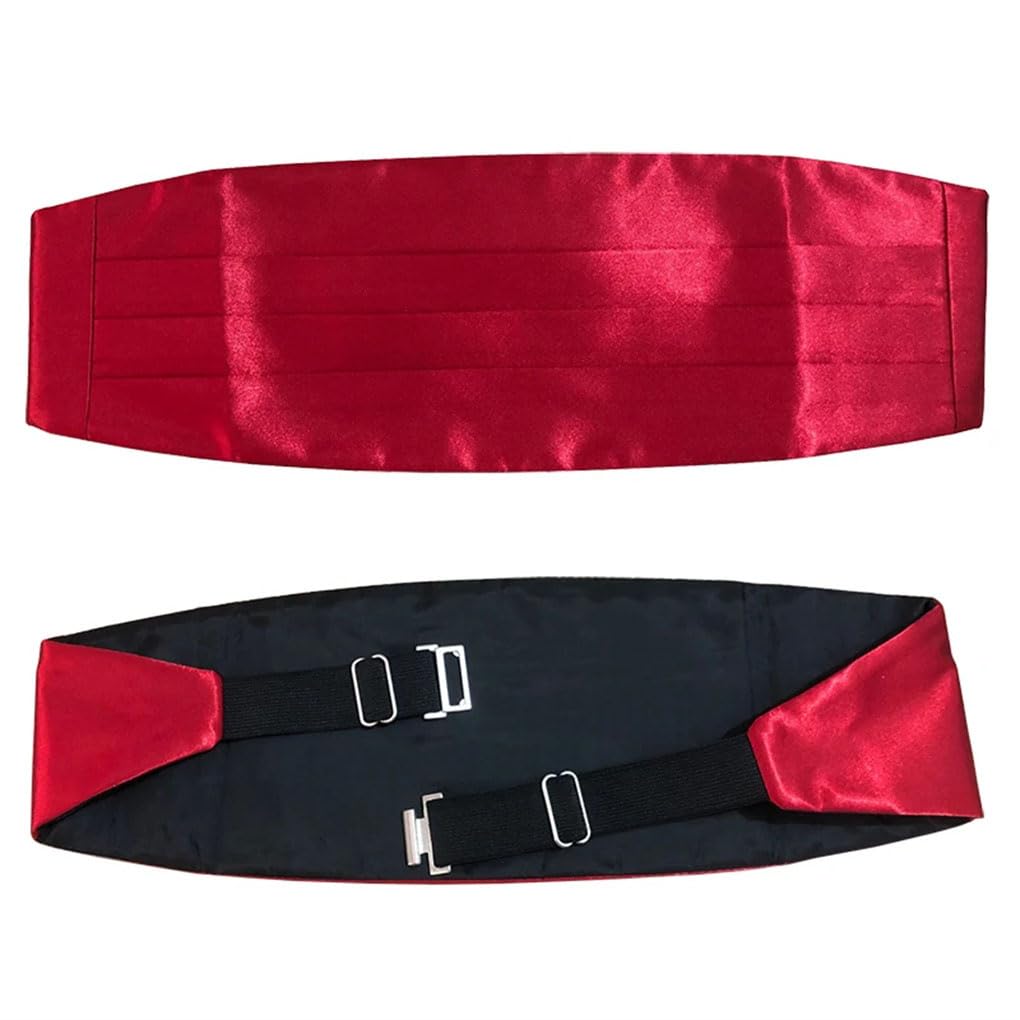 Set di fasce da uomo con fazzoletto quadrato e papillon, per smoking, matrimonio, cintura da cerimonia
