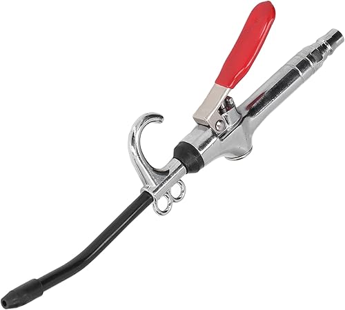 Pistola de soplado de aire industrial potente de alto volumen con boquilla de aire doblada en ángulo, pistola sopladora de aire de mano de alta