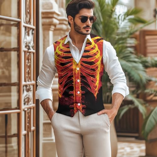HUIACONG Gentlemen Suit Vest for Men Formal Vest2