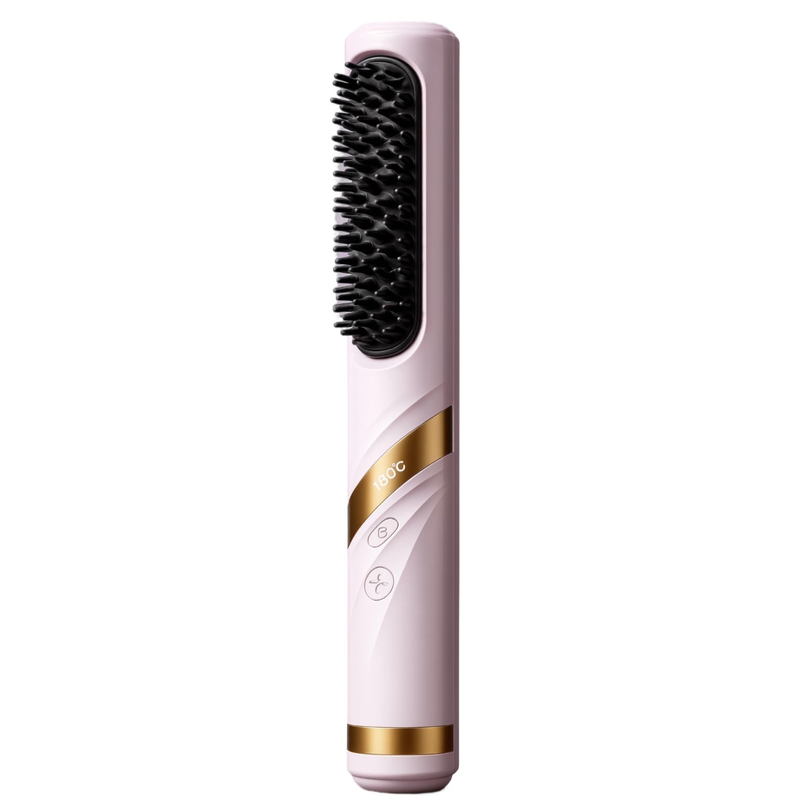 Taro Haarglättungsbürste, Kaltluft-Stylingkamm für Frauen, 2-in-1 zum Glätten und Locken, 3 Heizstufen, 45 W für schnelles Styling, leicht, 9 oz / 254 g, mit elegantem Taro-Finish, für Alltag und