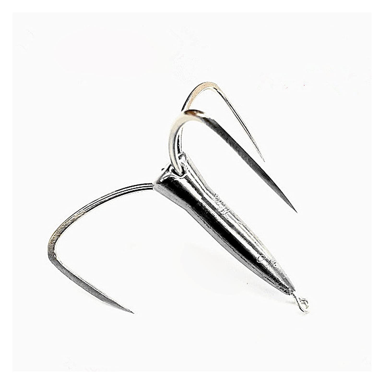 10 Unids, Tres Ganchos De Anclaje, Carpa De Plata, Gancho De Muelle Vertical, Gancho De Anclaje De Plomo De Punta Del Cortador Anti-alojamiento (Size : 40g#)