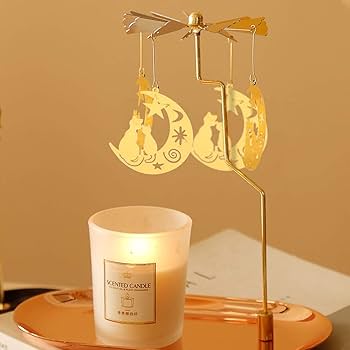 Amazon.co.jp: DecentGadget キャンドルホルダー 回転