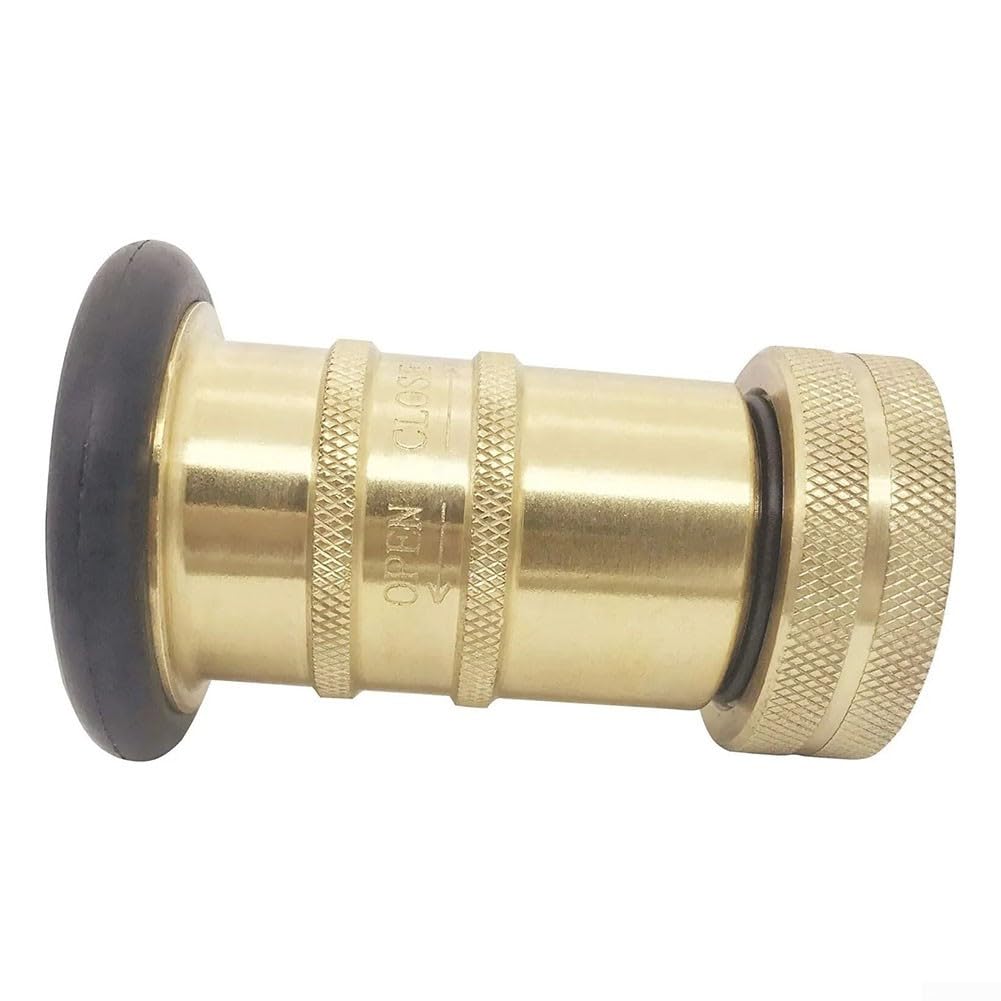 Buse de tuyau d'incendie, buse de tuyau d'incendie en laiton (2,5 cm NH/NST) robuste femelle