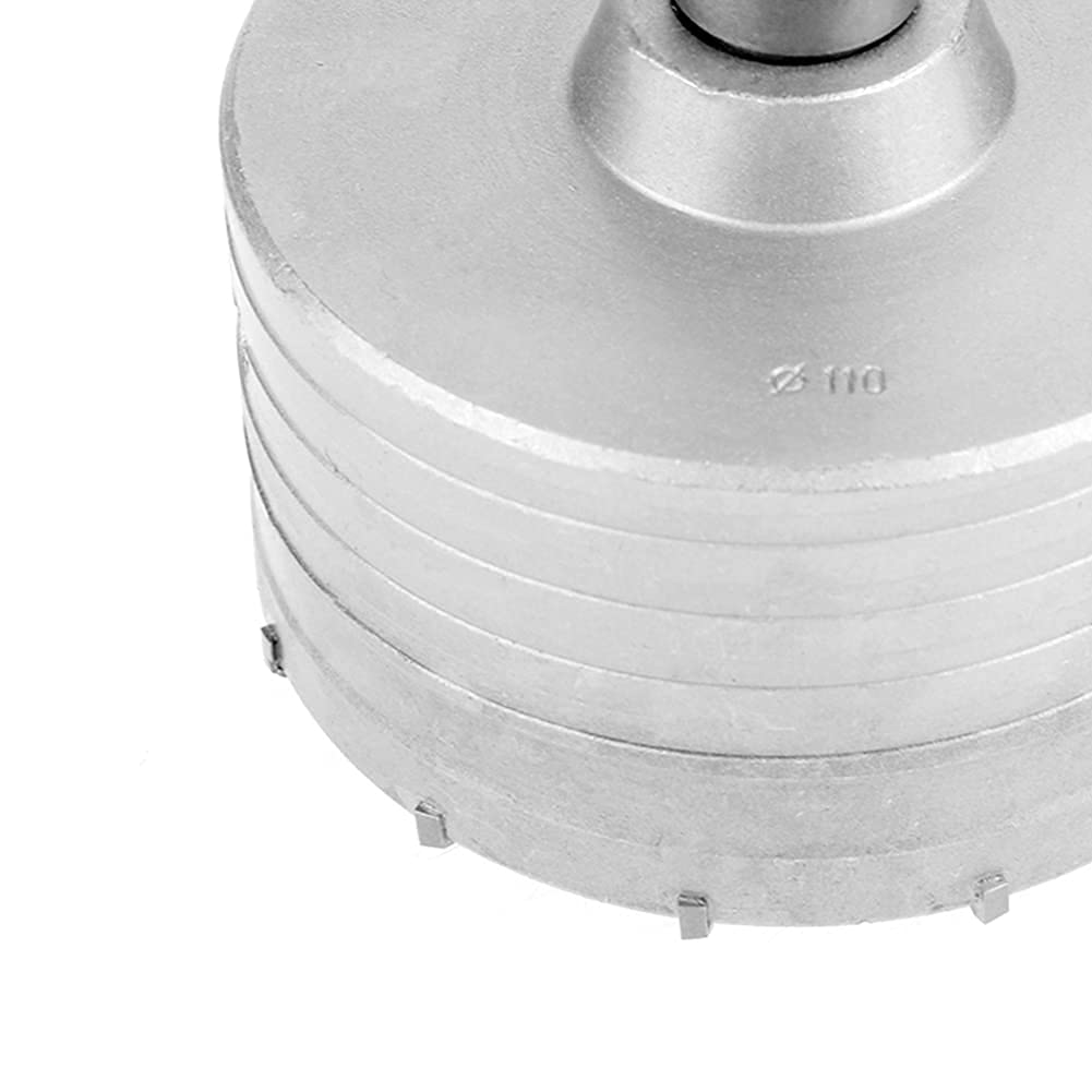Frese Carotatrici a Tazza, Set Seghe a Tazza Trapano, Fresa a Tazza per Muro Cemento, 10 pezzi Carotatrice Muro Punte, 35mm/40mm/50mm/65mm/82mm/110mm prolunga trapano SDS Plus marapano