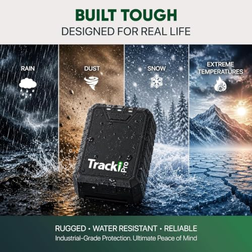 Image of Tracki Pro GPS Tracker for Vehicles up to 12 Months Waterproof Magnetic Asset Real time Tracker 4G LTE Long Battery Life 2-12 Month, Unlimited Distance, Subscription Required, Speed Monitor, Geofence