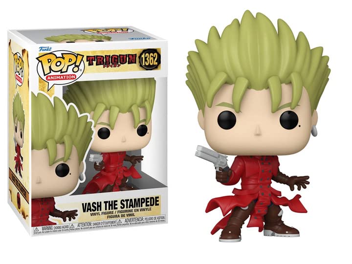 Figurine Vash the Stampede Trigun Funko Pop haut de gamme avec boîtier rigide ToyBop Box