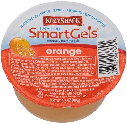 Sugar Free Orange Smartgels, 3.5 Ounce -- 48 per case.