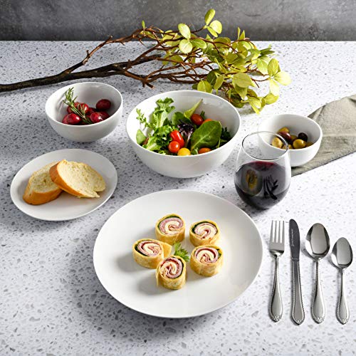 Image of Gibson Home All U Need 60 Piece Plates, Bowls, Glassware, Forks, Spoons, and Knives (Service for 6) Dinnerware Set