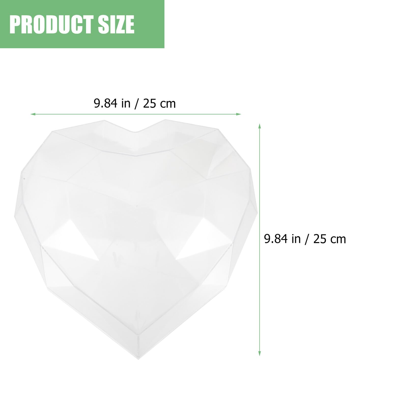 Homoyoyo Herzförmige Acrylbox für Blumenarrangements Leichter und Tragbarer Blumenkasten Transparente Geschenkbox für Hochzeit und Valentinstag