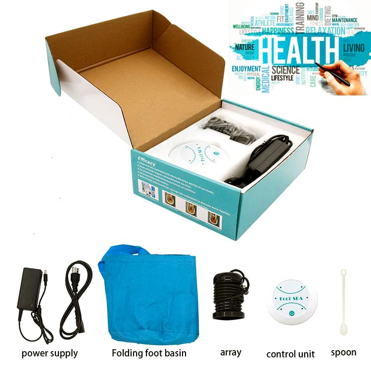 Miniatura 8 de Máquina de desintoxicación iónica para baño de pies, spa portátil que elimina toxinas, remojo de pies, bioenergizador de limpieza personal, recupera