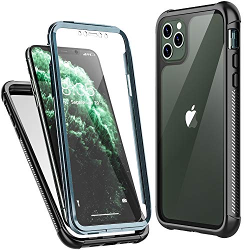 Temdan iPhone 11 Pro Max Case,Full Body Built in Screen Protector Protect Bumper