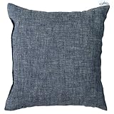 Kirschkernkissen Bio Wärmekissen handgefertigt in Deutschland - Wärme- & Kältebehandlung - Massagetherapie - Körnerkissen Heizkissen (20 x 20 cm, Leinen blau meliert)