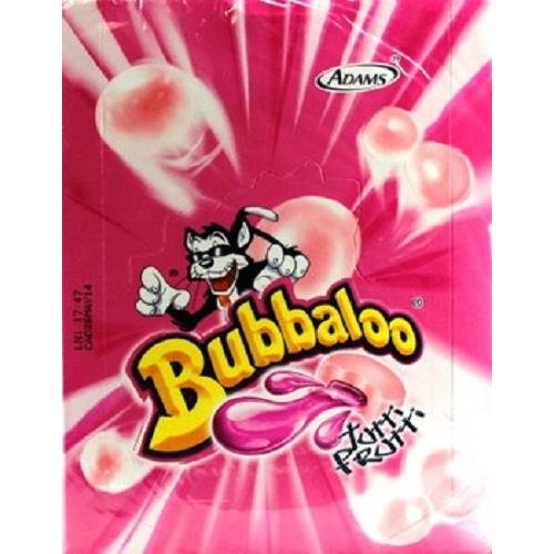 BUBBALOO Chicle TuTTI FRUTI (50 unidades en un paquete)