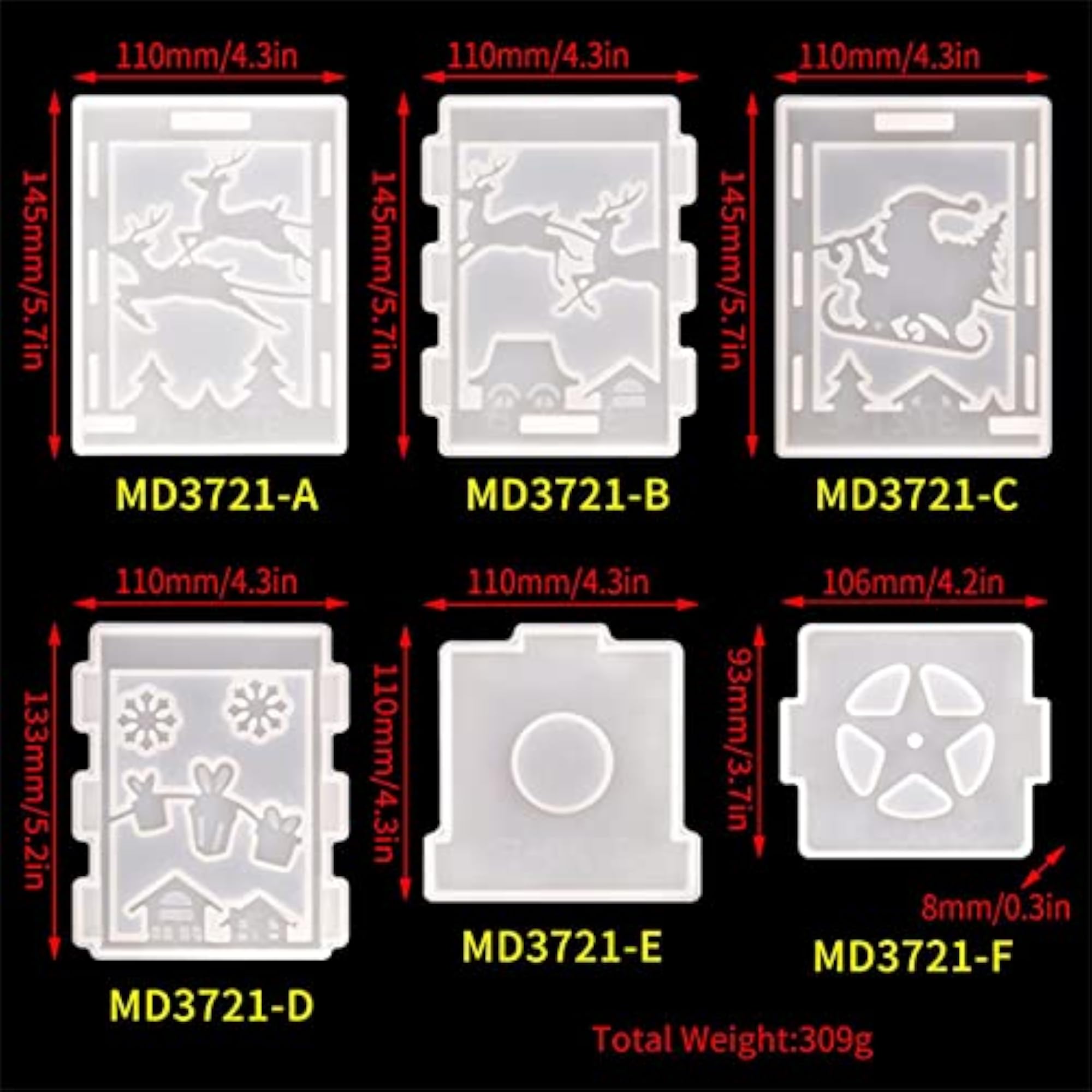 Christmas Lantern Mold for DIY Candle Holder