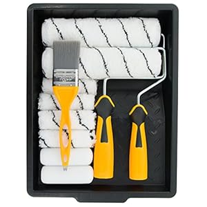 Coral 10501 Easy Coater Paint Kit met Headlock en Mini Roller Frame en Hybride Borstel 12-delige Pack Set