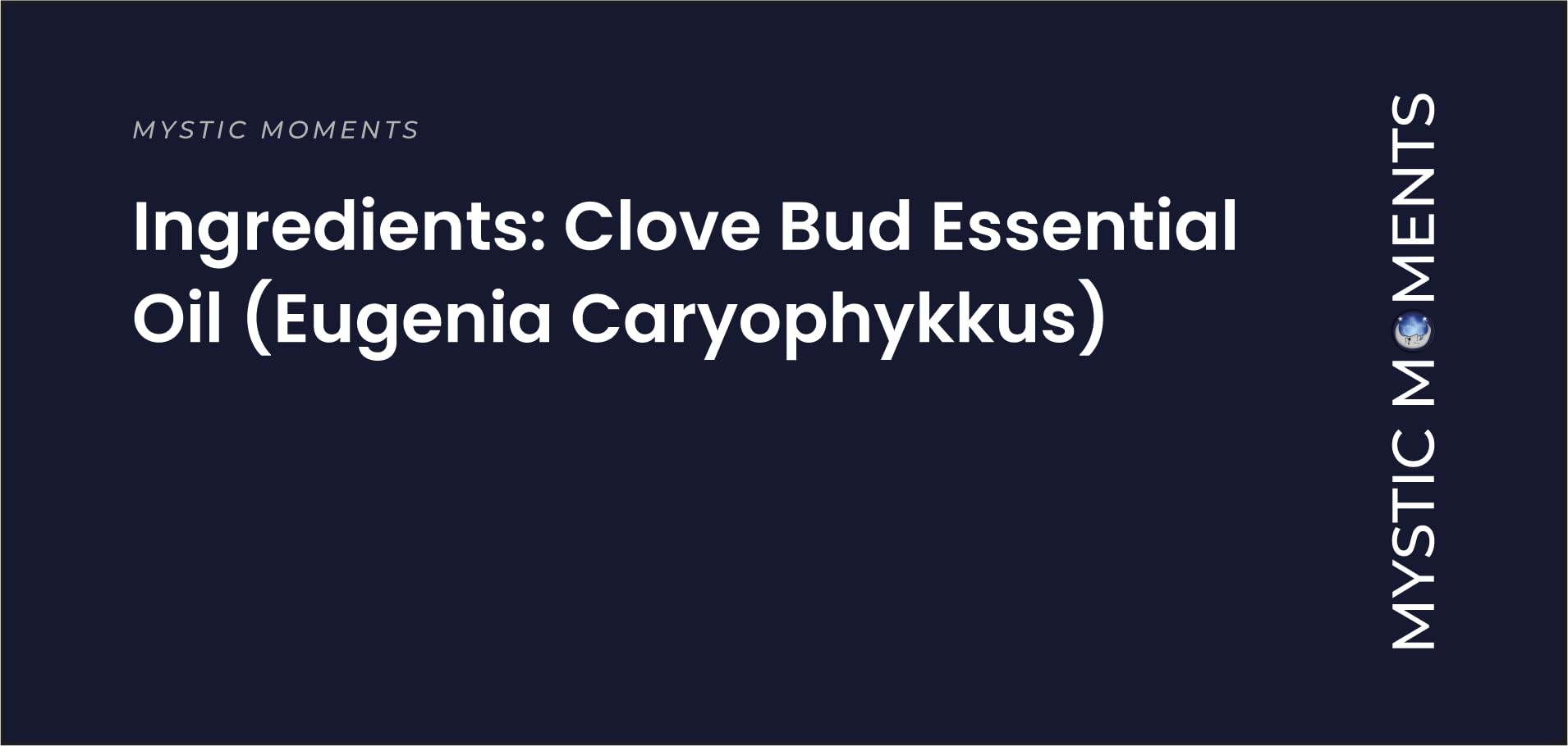 Mystic Moments | Organiczny Olejek eteryczny Pąk goździka | 500g | Eugenia caryophyllata nadaje dyfuzorom, mieszankom olejków i kompozycjom zapachowym aromat ciepły korzenny, łagodny ambience.