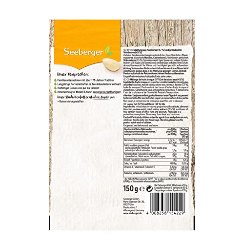 Seeberger Luxury Nut and Raisin Mix 150 g
