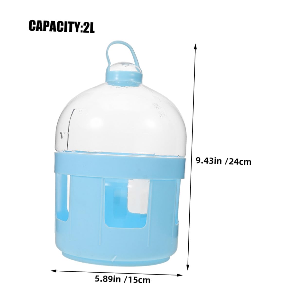 2 pezzi Distributore Acqua per Piccioni in Abs Robusto e Semplice da Pulire Abbeveratoio per Uccelli da Gabbia e Cortile Adatto Piccioni Viaggiatori Corsa Accessorio Completo per