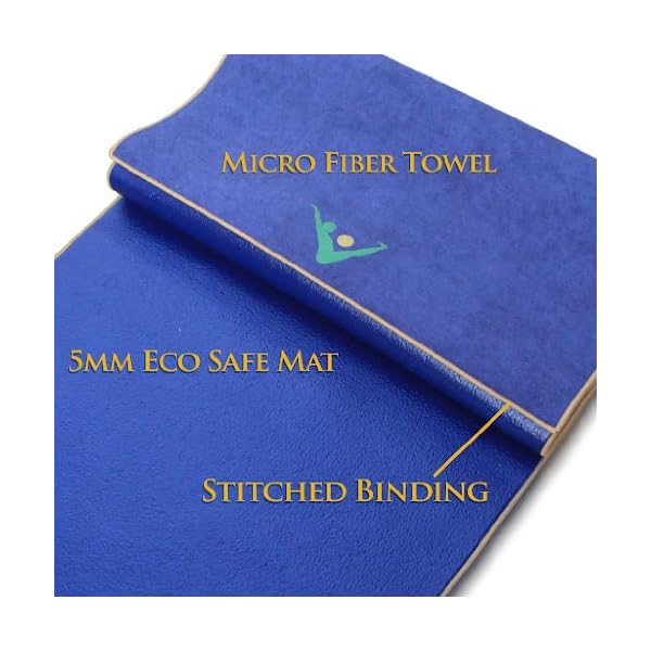 Aurorae-Synergy-2-in-1-Yoga-Mat-with-Integrated-Non-Slip-Microfiber-Towel-Best-for-Hot-Ashtanga-Bikram-and-Active-Yoga-Where-You-Sweat-and-Slip-Stops-Slipping-and-Bunching-Patent-Protected Aurorae Non Slip 2-in-1 Yoga Mat with Integrated Towel, 72-Inch