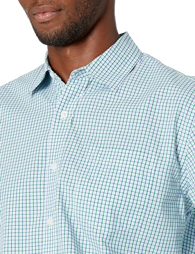 Image of Amazon Essentials Men's Regular-Fit Long-Sleeve Casual Poplin Shirt, Button Front, Business Casual, Collared