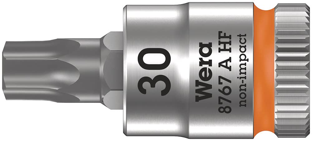 Wera Orange Vif 05003360001 8767 A Hf Torx Bit Socket 1/4 Inch With Retaining Function, Blue, 05003369001