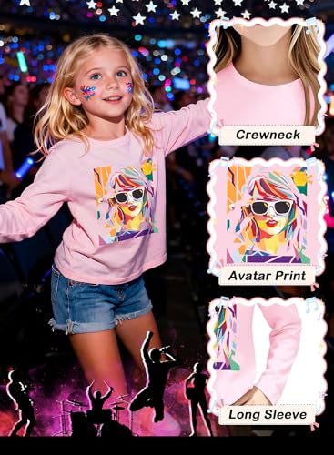 Image of Girl Country Music T-Shirt - Kids Singer Letters Graphic Birthday Shirts Gifts Fan Song Tour Concert Outfit Top