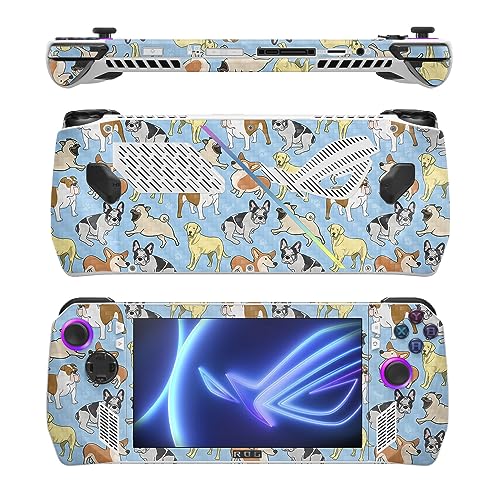 Image of MightySkins Carbon Fiber Skin Compatible with Asus ROG Ally - Puppy Party | Protective, Durable Textured Carbon Fiber Finish | Easy to Apply