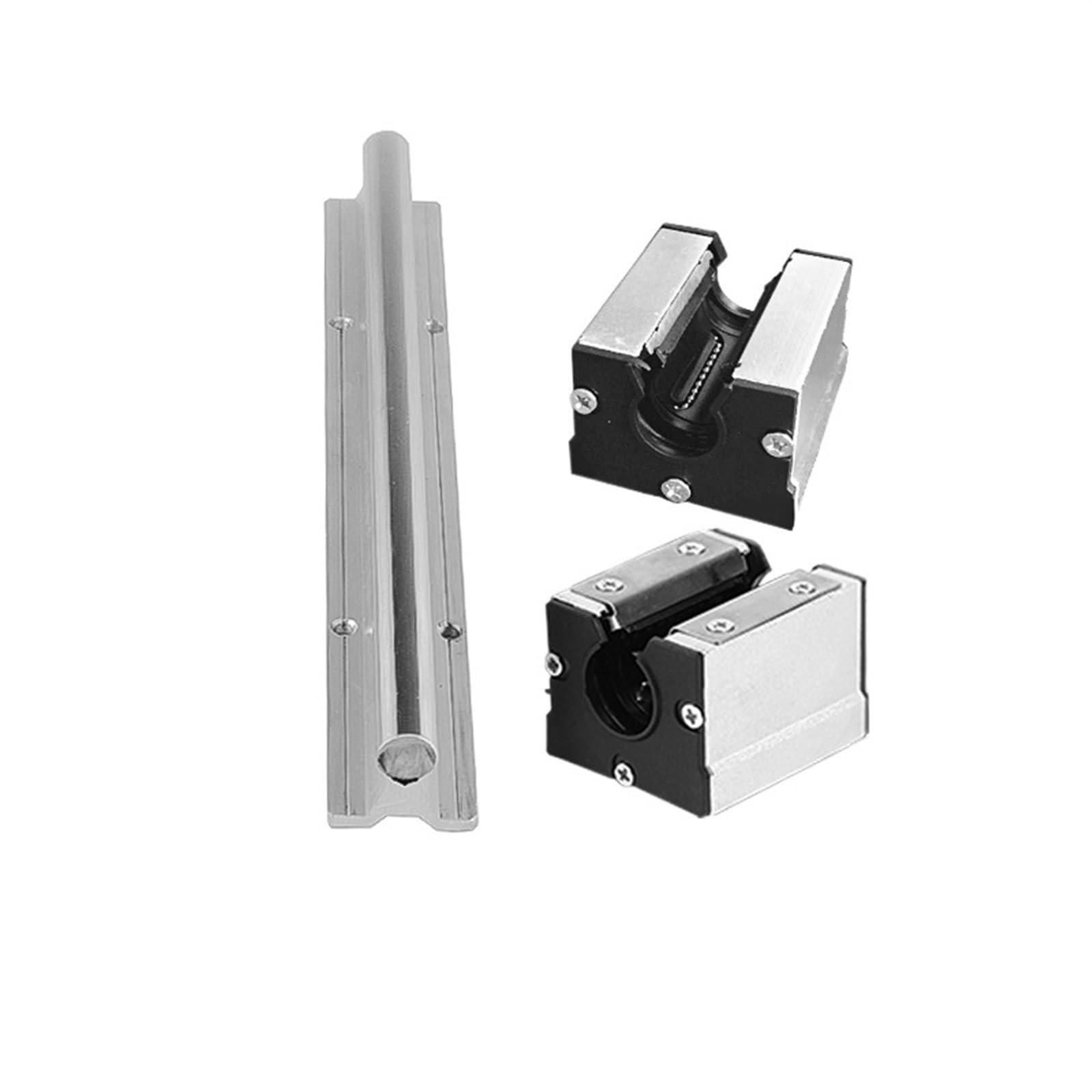 Rail SBR16 anti-poussière de 650mm avec plaque de pression pour glissière linéaire sans entretien