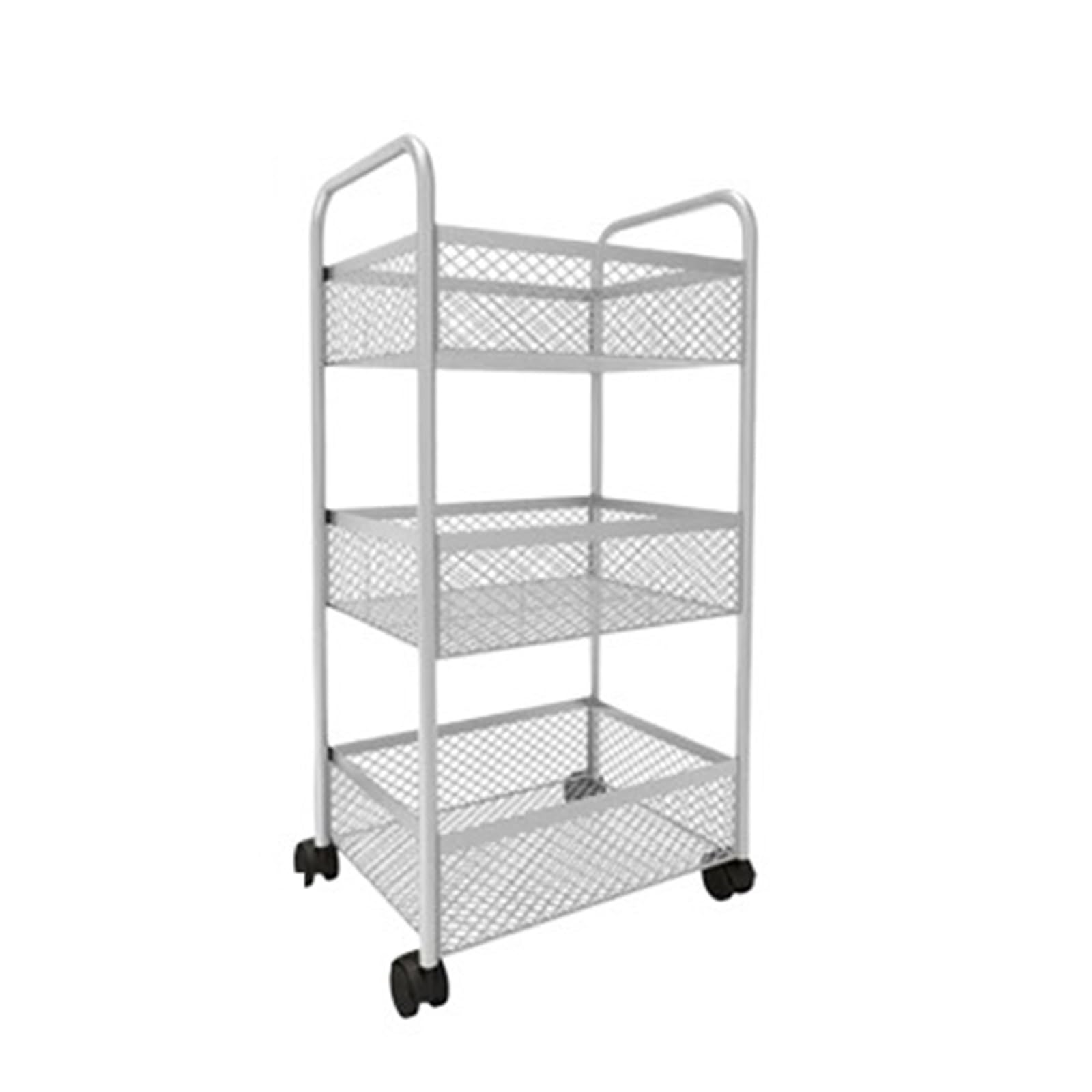 Salon Trolley Barber Trolley Cart Rolling Salon Furniture with Wheels Multi-Functional(White)