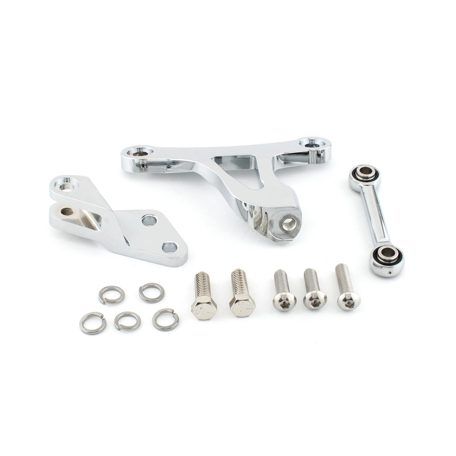 Kit Sospensione Collegamento Staffa Motore Per Harley Sportster XL883L 1200 Argento
