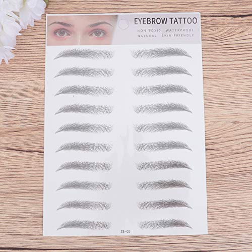 Uonlytech 2 peças de tatuagem de sobrancelha para maquiagem, tatuagem de sobrancelha artificial, tat