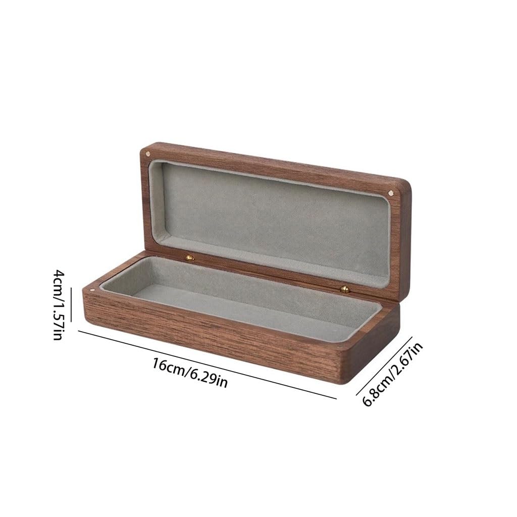 Boîte De Rangement Lunettes Rétro En Bois Massif Haut Gamme, À Portable Unisexe Étui à Lunettes pour Femme