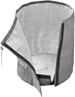 Protección de plantas para clima frío, aislamiento premium, adecuado para varias plantas, opciones de color marrón/gris (gris-L)