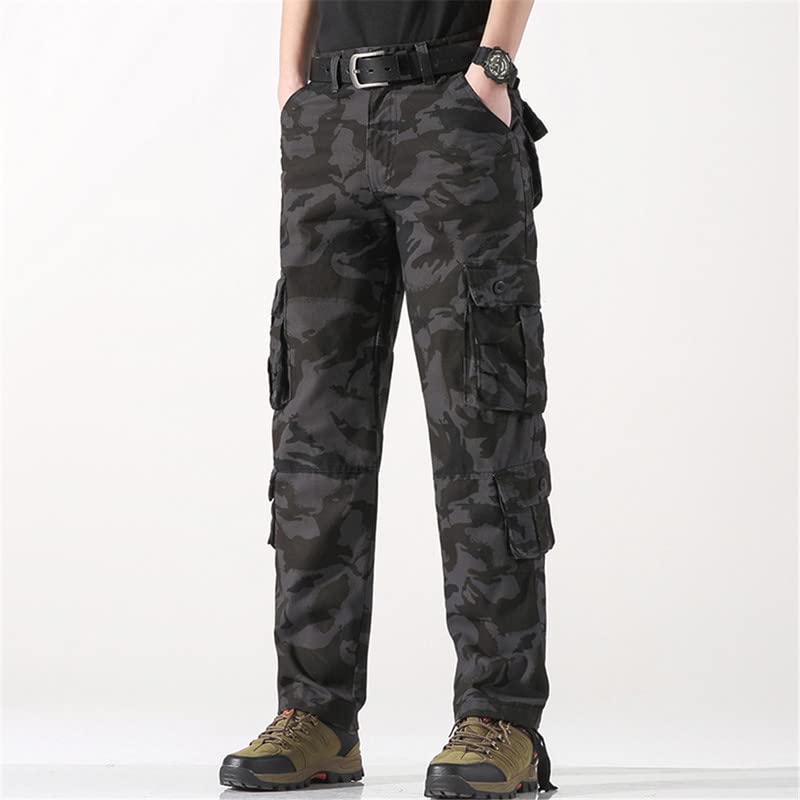 Shanghai Story Men's Work Pants Cargo Joggers Straight Tactical Pants Travel Casual Pants with Multi Pockets3