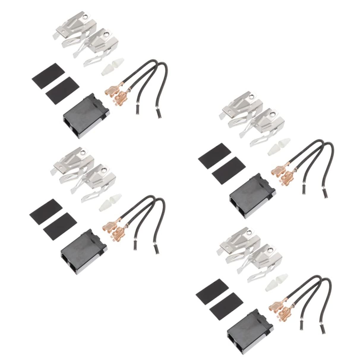 DOITOOL 4-pack Range Stove Burner Socket Kit Replacement Parts for Oven Surface Electric Gas Stove Thermostat Controlled Outlet