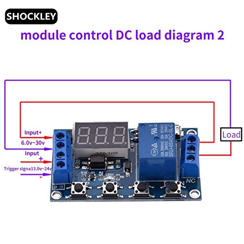 Image of Shockley Timer Module Relay, DC 6-30V 1 Channel Relay Timer Switch Trigger Delay Circuit Cycle Adjustable + 4w Auto Swing Motor for Incubator Synchronous Egg Turner Motor 220-240V 5 /6rpm w1209