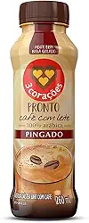 3 Corações Cappuccino Pronto Café Com Leite Pingado 260Ml