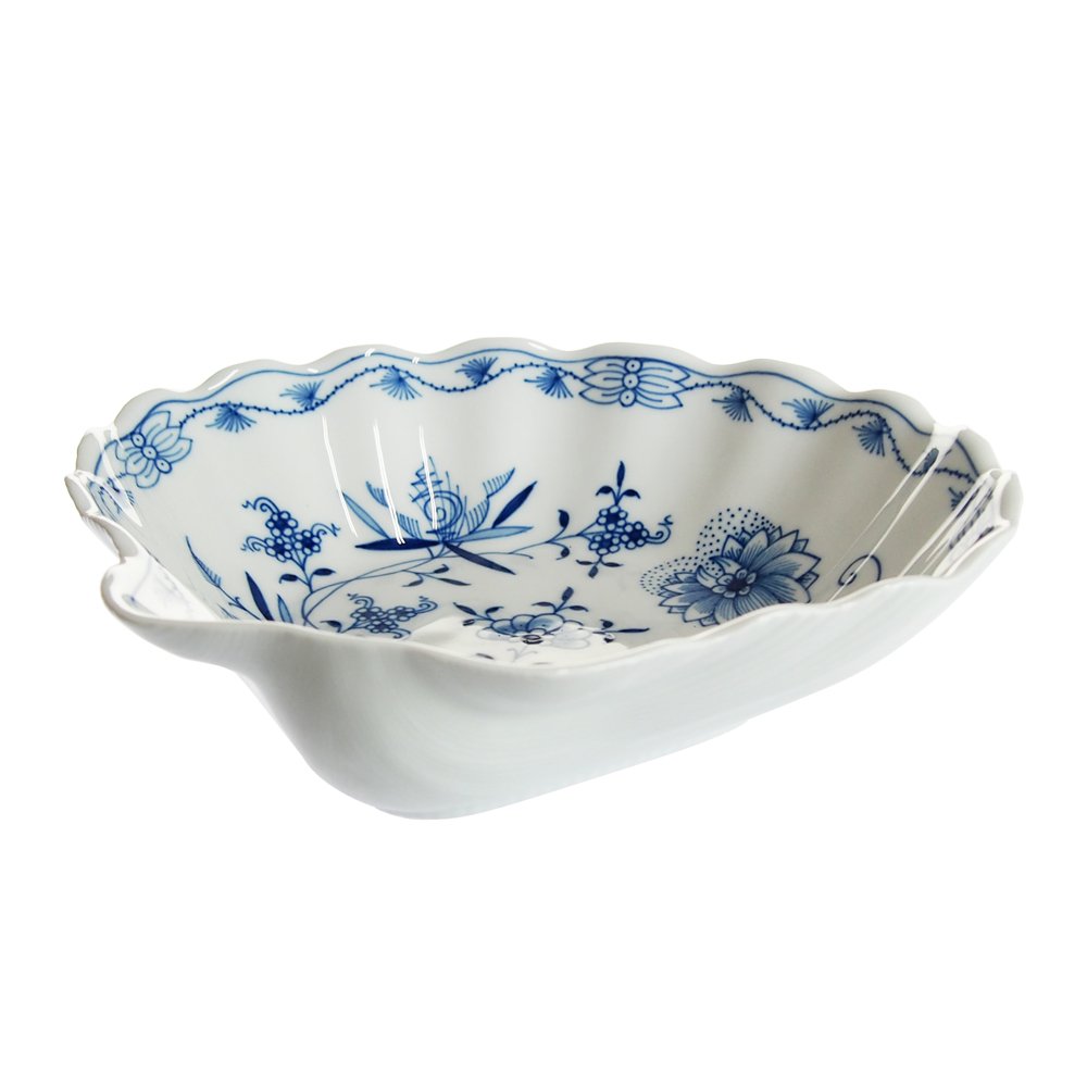MEISSEN マイセン ブルーオニオン シェル型ディッシュ 小皿1枚 9_92 マイセン ブルーオニオン シェル型ディッシュ 800101/00261