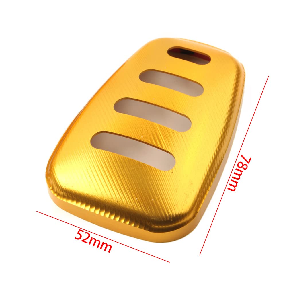 Bacar Motorbike Turn Signal Light Protective Lens Cover for Ducati Scrambler 800 18-2021 Aluminum Gold