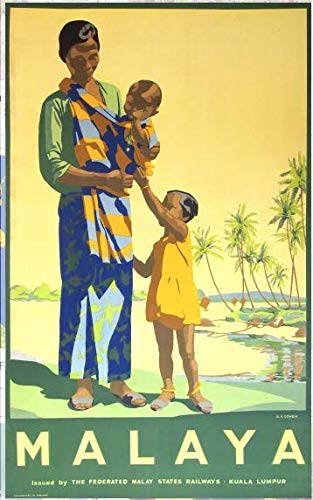 Générique Malaisie Affiche Poster Reproduction - Format 50X70 cm sur Papier Luxe 300 GR. Tous formats et Supports possibles