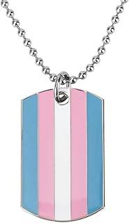 LGBT Pride Rainbow Shape Necklace LGBT Necklace Gay Pride Gift Rainbow Pride Necklace LGBT Jewelry Pride Gift