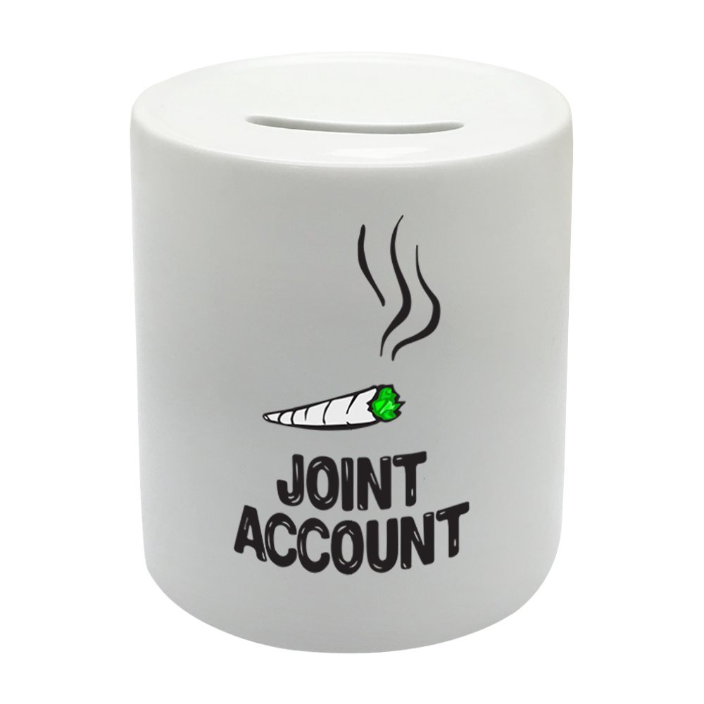 Coralgraph Inc White Bs038 Joint Account Novelty Gift Printed Ceramic Piggy Bank Money Saving Box