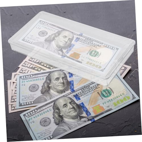 Caja organizadora transparente para billetes 3 piezas miniatura 5