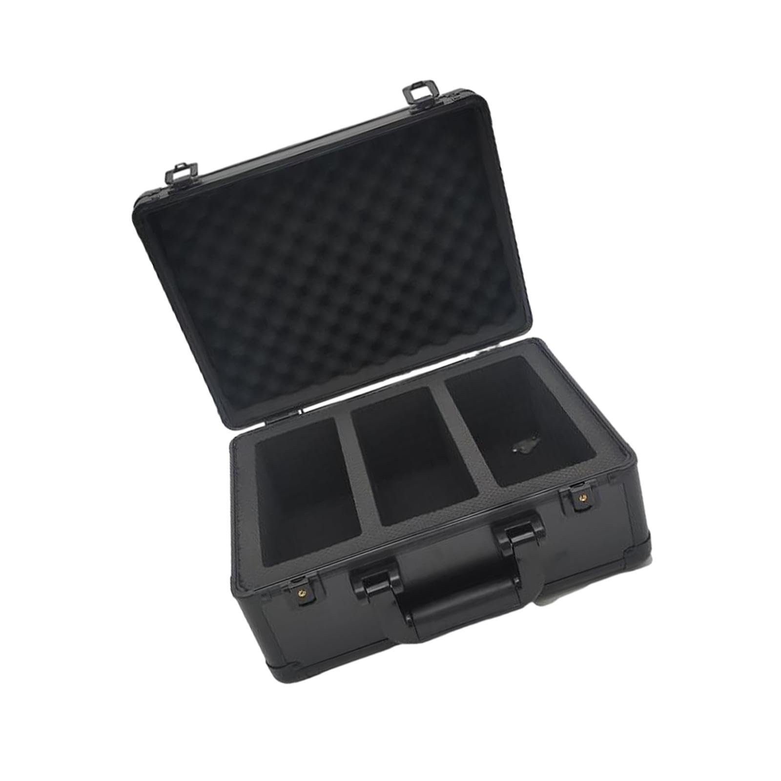 Almencla Kartenaufbewahrungskoffer Sportkartenhalter Aus Robustem Aluminium mit Trennwänden für Trading Card Organisation für Sammler Kinder Erwachsene, 3 Kartenfächer